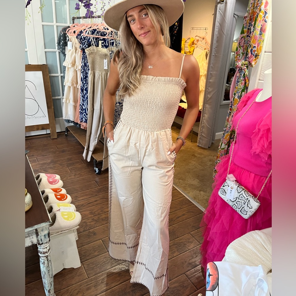 Beige Romper